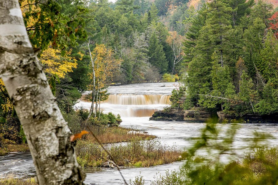 The landscapes of Michigan (Tahquamenon Falls)